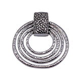 1pcs 67x63mm 5 Colors Multi-Layered Hammered Circular Pendant For DIY Jewelry Making