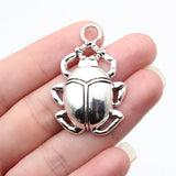 2pcs 40x27mm 2 Colors Antique Bronze Color Antique Silver Color Beetle Charms For DIY Jewelry Making
