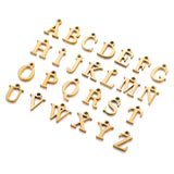 2pcs Stainless Steel Initial Alphabet DIY Jewelry Charms Wholesale A-Z Letter Necklace Making Pendant Never Fade S128