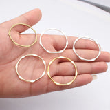10pcs 43x43mm 5 Colors Embossed Hollowed-Out Geometric Circle Charms For DIY Jewelry Making