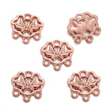 20Pcs 5 Colors Alloy flower charm For Bracelets Necklaces Pendant Diy Handmade Jewelry Making 14*13mm G126