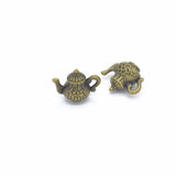 10pcs 6 colors teapot Charms For Necklace keychainl Alloy Pendant DIY Jewelry Marking 16*13mm J164