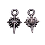 40pcs 14x8mm 2 Colors Antique Silver Color Gold Color Star Charms For DIY Jewelry Making