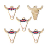 10PCS Alloy Drip-Style Bull's Head Pendants: DIY Necklace Earrings Jewelry Accessories Keychains Bag Charms for Jewelry Making
