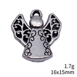 10pcs 16x15mm 3 Colors Antique Bronze Color Antique Silver Color Antique Gold Color Angels Watching Over Me Charms