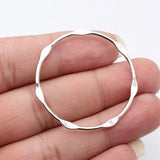 10pcs 43x43mm 5 Colors Embossed Hollowed-Out Geometric Circle Charms For DIY Jewelry Making