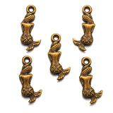 30pcs 5 colors mermaid Charms For Necklace Bracelet Keychain pendant DIY Jewelry Making 20*9mm D782