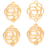 15pcs 7 Color Double hole flower Charm for Bracelet Necklace earring Pendant  DIY Handmade Jewelry Accessories 23*18mm Q1161