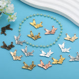 20pcs 7 Colors Double hole butterfly Charms For Bracelets Necklace Pendant DIY Handmade Jewelry Making accessories 18*26mm D2144