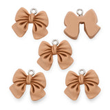 10pcs 5 Color Cute Resin bow tie Charms For Keychain Bracelets Pendant Diy Jewelry Making Findings 19*22mm W323