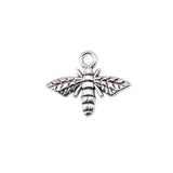 20pcs 14x18mm 2 Colors Antique Bronze Color Antique Silver Color Bee Charms For DIY Jewelry Making