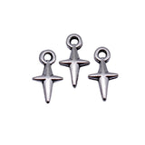 100pcs 11x6mm 5 Colors Cross Star Charms For DIY Jewelry Making