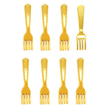 50pcs 4 Colors Mini tableware Spoon fork Dining knife Charms DIY Clothing luggage accessories Jewelry Making 19*5mm J492