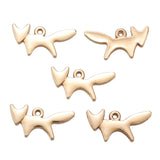 40pcs 4 colors fox Charms For Necklace Bracelet Keychain pendant DIY Jewelry Making 10*20mm D972