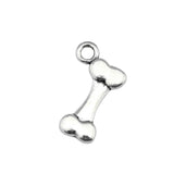 20pcs 16x10mm 2 Colors Antique Bronze Color Antique Silver Color Bone Charms For DIY Jewelry Making