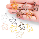 10pcs 6 colors starfish Charms For Necklace keychain Pendant DIY Metal Alloy Jewelry Marking 28*22mm D7139