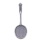 2pcs 82x26x5mm 4 Colors Rhodium Color Badminton Racket Charm