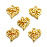 20pcs 6 Color hollow out heart shaped Charm for Necklace Keyring Pendant DIY Handmade Jewelry Accessories 15*14mm A02