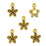50pcs 6 Color cute small flower Charm for Bracelet Necklace earring Pendant  DIY Handmade Jewelry Accessories 10.5*13mm Q1163