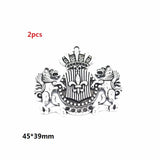 2-40pcs Ancient silver Alloy Loose Spacer Beads Gold Silver Crown Beads for Jewelry Making DIY Bracelet Handmade Accessories