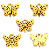 25pcs 5 Colors butterfly Charms For Bracelets Necklace Pendant DIY Handmade Jewelry Making accessories 15*12mm D249