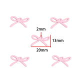10Pcs Pink Bow Pendant Premium Alloy Jewelry Components for DIY Necklaces Earrings Bracelets and Other Jewelry Making Materials