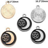 10pcs Dark Gothic Style Skull&Butterfly Enamel Charms for DIY Personality Punk Necklace Earrings Keychain Halloween Spooky Decor