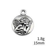 10pcs 16x20mm 2 Colors Antique Bronze Color Antique Silver Color Angel Charms For DIY Jewelry Making