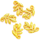 30pcs 7 color 10*14.5mm Double hole Small leaves Charms for Necklace Pendant DIY Jewelry Making Handcrafted Accessories Q388