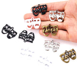 5pcs 4 colors Masks Charm For Necklace Bracelet necklace Pendant DIY Jewelry Making Accessories 22*29mm I1135