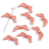 20pcs 6 colors shaped Angel Wings Spacer Bead Charms Jewelry Making DIY Jewelry accessories Handmade Craft 20*7mm R240