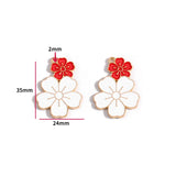 10pcs various styles Enamel Alloy flower Charm Earring Pendant DIY Keychain Necklace Jewelry Accessories W494