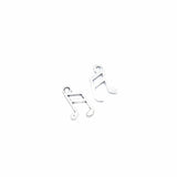 5 colors 60pcs musical note Charms Tibetan Silver Bronze Pendants Antique Charm Jewelry Making DIY Handmade Craft 16*9mm P206