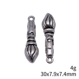 5pcs 30x7.9x7.4mm 2 Colors Antique Silver Color Gold Color Writing Brush Charms For DIY Jewelry Making