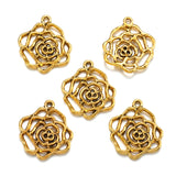 10pcs 5 colors Hollow flower Charms Pendants DIY Jewelry for Necklace Bracelet Making Accessaries 28*25mm Q104