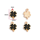 10pcs various styles Enamel Alloy flower Charm Earring Pendant DIY Keychain Necklace Jewelry Accessories W494