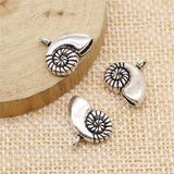 10pcs 16x12mm 2 Colors Antique Silver Color Antique Gold Color Conch Charms For DIY Jewelry Making