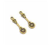 20pcs  Gold color Spoon Charms Necklace Pendant Bracelet Jewelry Making Handmade Crafts diy Supplies 33*9mm 1532