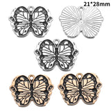 10pcs Dark Gothic Style Skull&Butterfly Enamel Charms for DIY Personality Punk Necklace Earrings Keychain Halloween Spooky Decor