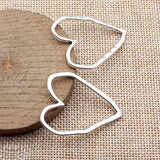 10pcs 39x31mm 5 Colors Hollow Heart Charms For DIY Jewelry Making