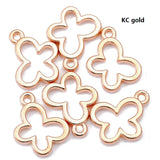 50pcs simple Hollow Butterfly Zinc alloy Charms for Jewelry Making Fashion Earrings Pendants Necklaces Bracelet Accessories DIY