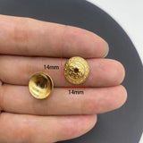 20-40pcs KC Alloy Flower Holder Partition Bead Cap Bead Holder Cap DIY Step Shaking Hairpin Hairpin Crown Accessories V149