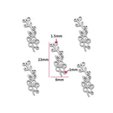 2pcs 12 styles Stainless Steel Flowers Charms Connection For Bracelets DIY Jewelry Making Supplies Jewelry Connector Bulk W433