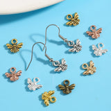 40pcs 7 Colors small bee Charms For Bracelets Necklace Pendant DIY Handmade Jewelry Making accessories 11*11mm D2150