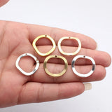 20pcs 25x24mm 5 Colors Irregular Hollowed-Out Circular Charms For DIY Jewelry Making