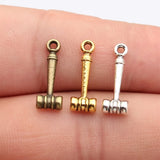 20pcs 18x6.6x3.6mm 3 Colors Antique Bronze Color Antique Silver Color Antique Gold Color Judge'S Gavel Charms