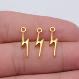 20pcs 20x5mm 6 Colors Lightning Charms For DIY Jewelry Making