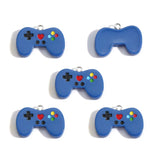 10Pcs Colorful Gaming Controller Resin Keychain Charms for Phone Cases 27.5*20mm Suitable for DIY Jewelry Making AccessoriesW580