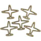 25pcs 6 colors alloy Charms 21*23mm Hollow aircraft Pendant For DIY Necklace Bracelet Earrings Jewelry Crafts Making Accessories