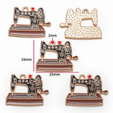 10pcs Vintage Enamel Cup Phonograph Bicycle Charms For Jewelry Making Handmade DIY Necklaces Pendants Bracelets Accessories W404
